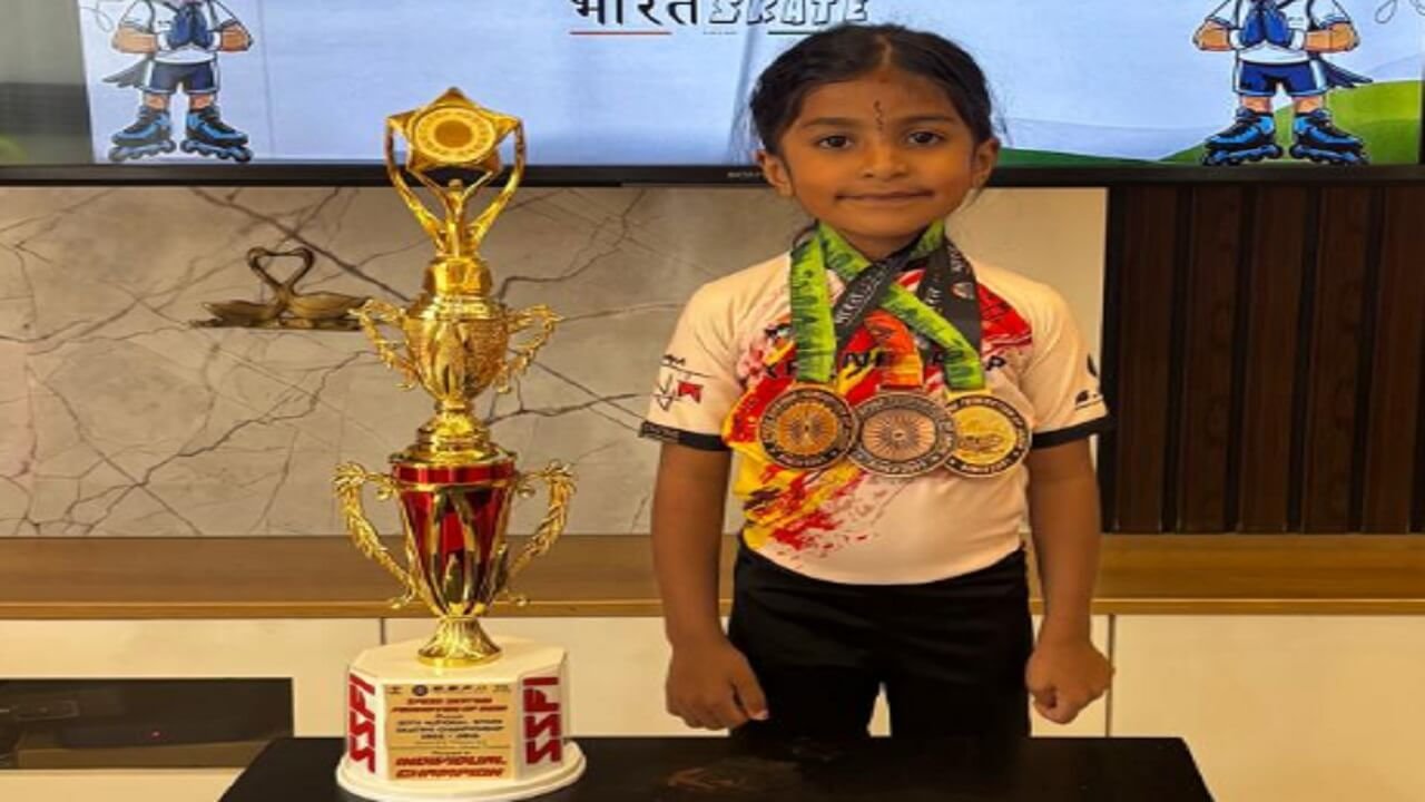 National Speed Skating Championship Advit Guruprasad Shettigar from Brahmavar Wins Gold Medal 2