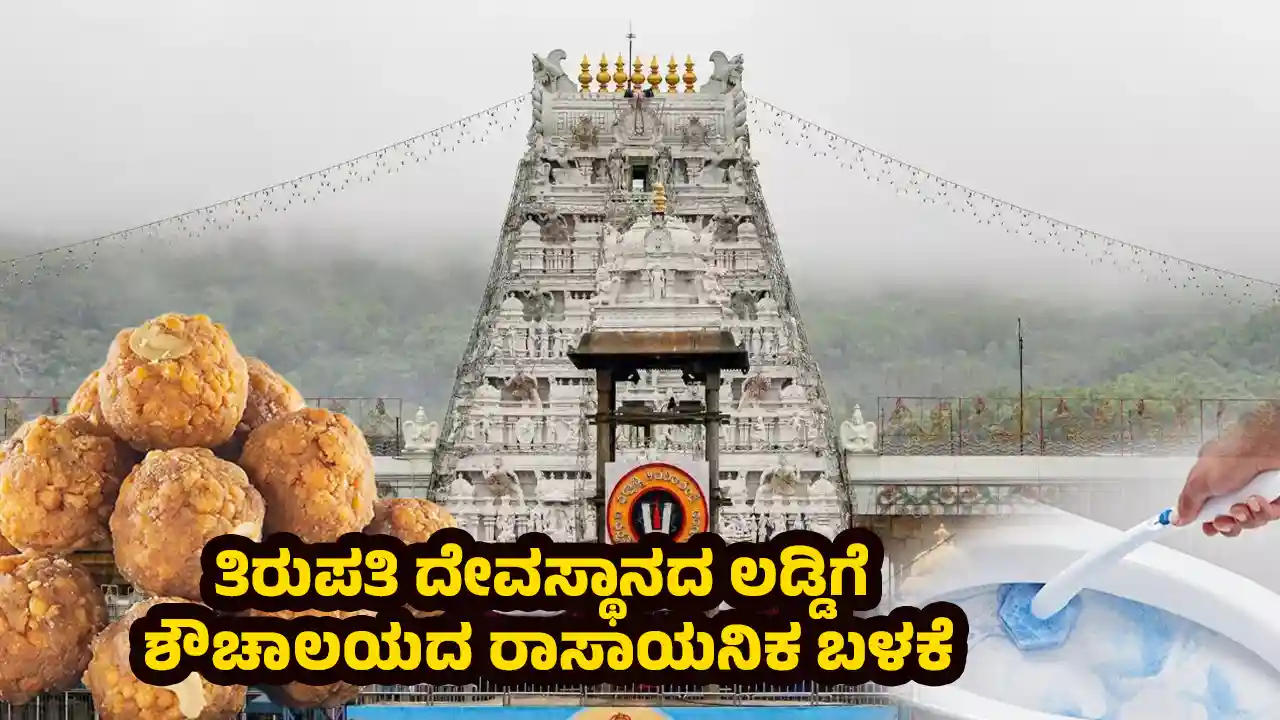 bathroom cleaning chemicals used to make Tirupati Tirumala laddu
