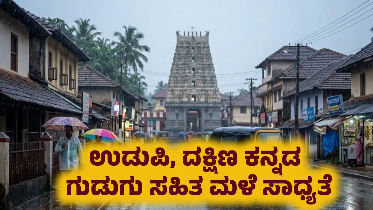 Udupi dakshina kannada rain thunderstorm forecast Weather report