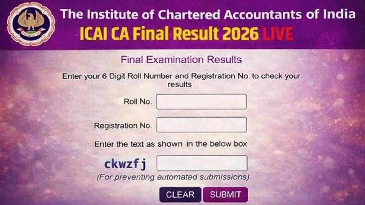 how to check icai ca final result 2026