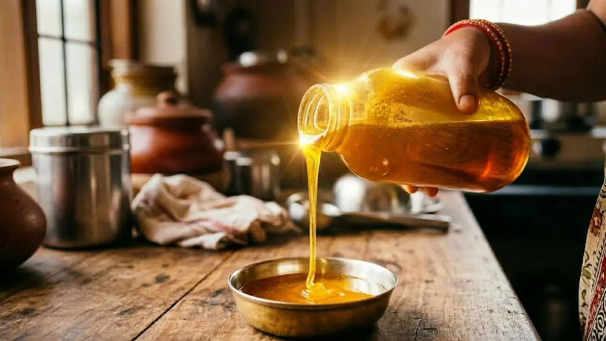 Benefits of applying ghee on feet before bed Ayurvedic Padabhyanga benefits