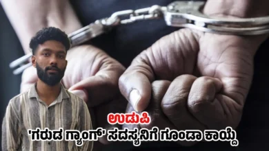 garuda gang member mohammed alphaz arrested under goonda act Udupi crime news