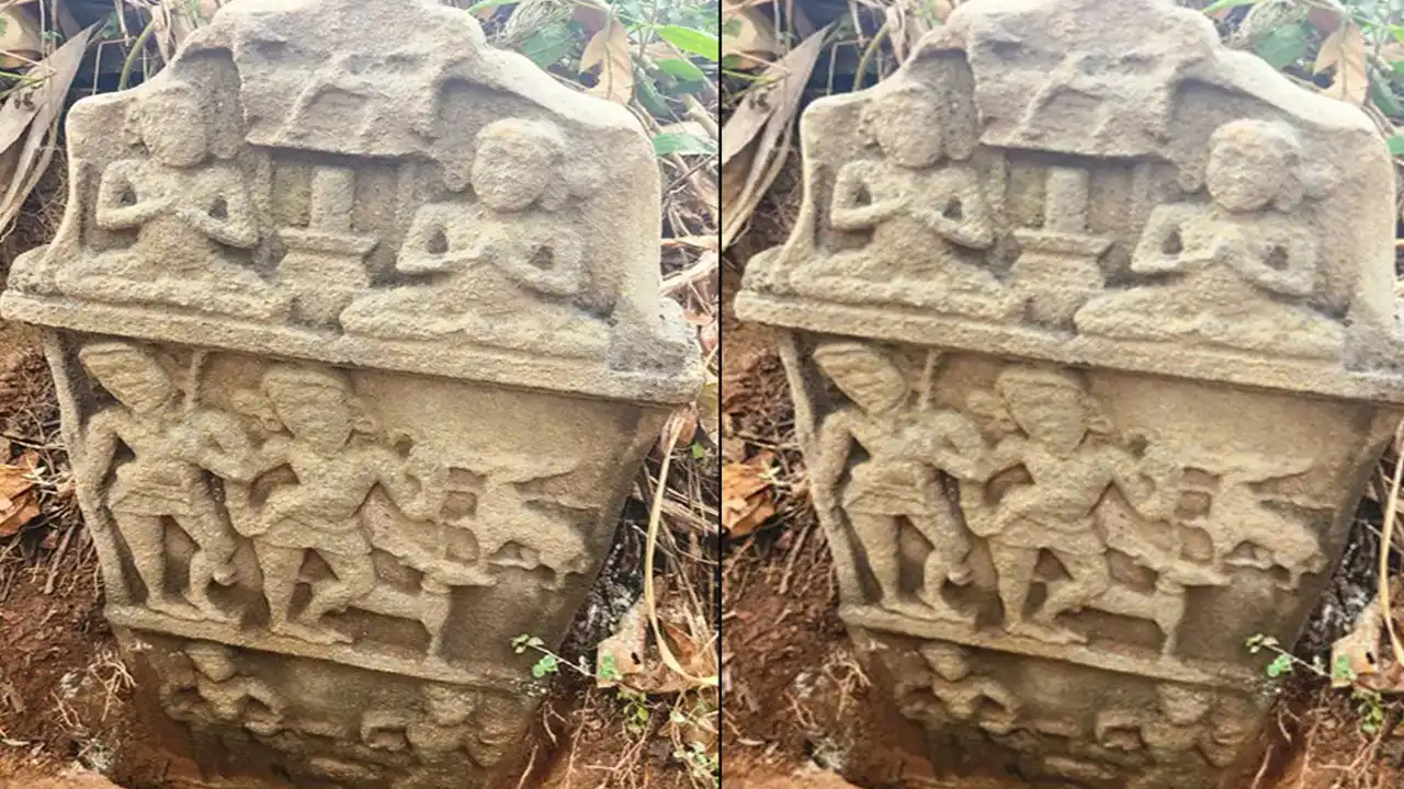 Udupi Rare deer hunting stone discovered in Vakwadi