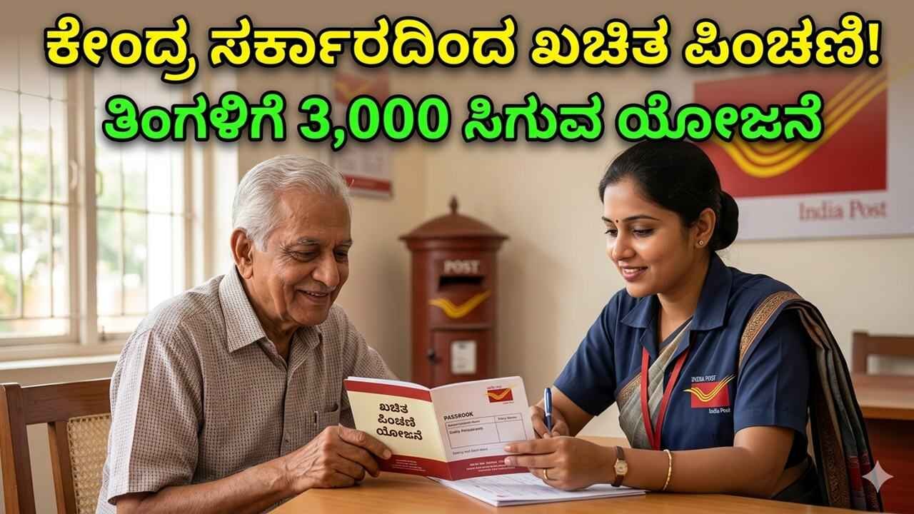 ಕೇಂದ್ರ ಸರ್ಕಾರದಿಂದ ಖಚಿತ ಪಿಂಚಣಿ! ತಿಂಗಳಿಗೆ 3,000 ಸಿಗುವ ಯೋಜನೆ ಬಗ್ಗೆ ಗೊತ್ತೇ?
