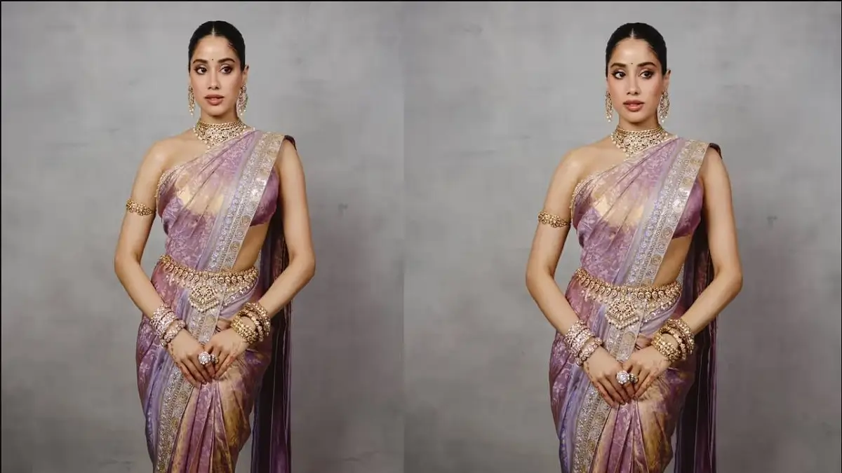 Janhvi Kapoor: ಲವೆಂಡರ್ ಕಾಂಜೀವರಂ ಸೀರೆಯಲ್ಲಿ ಜಾನ್ವಿ ಕಪೂರ್ ಜಾದೂ! ಮೆಹೆಂದಿಯಲ್ಲಿತ್ತು ಬಾಯ್ಫ್ರೆಂಡ್ ಹೆಸರು!