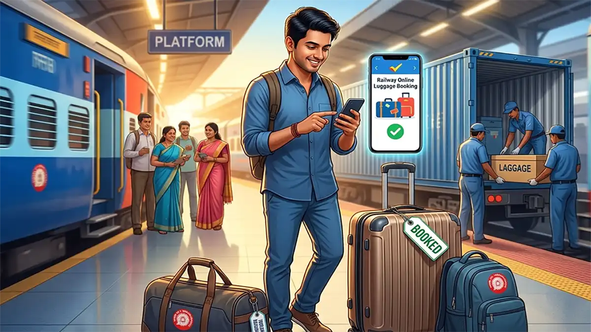 ರೈಲ್ವೇ ಪ್ರಯಾಣಿಕರಿಗೆ ಗುಡ್ನ್ಯೂಸ್ : ಆನ್ಲೈನ್ ಲಗೇಜ್ ಬುಕ್ಕಿಂಗ್ ಸೇವೆ ಆರಂಭಿಸಿದ ರೈಲ್ವೇ ಇಲಾಖೆ