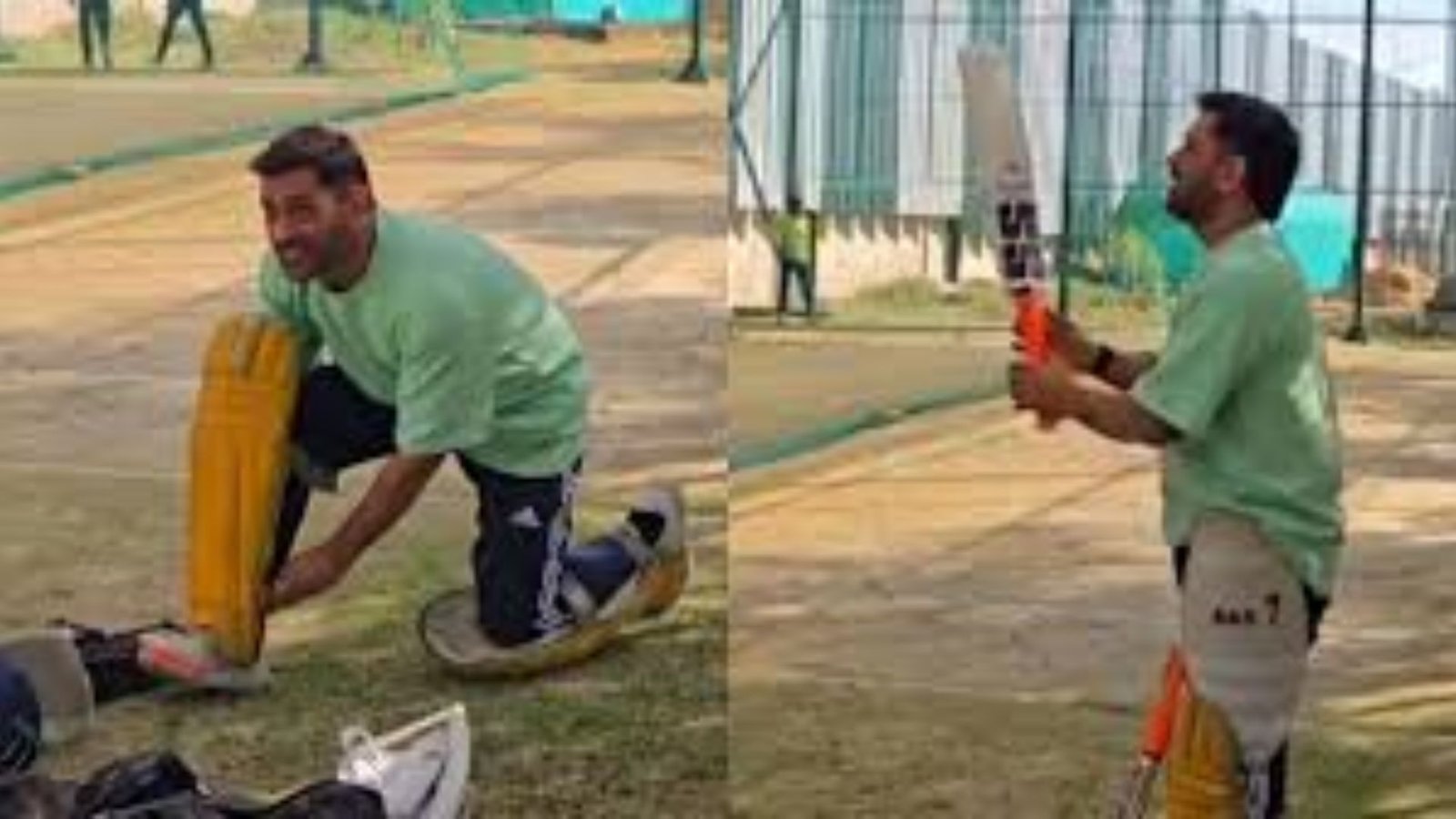 ms dhoni starts training for ipl 2026 jsca ranchi nets practice video viral csk fans